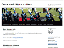 Tablet Screenshot of centralhardinband.org